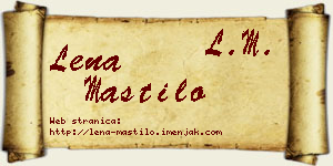Lena Mastilo vizit kartica